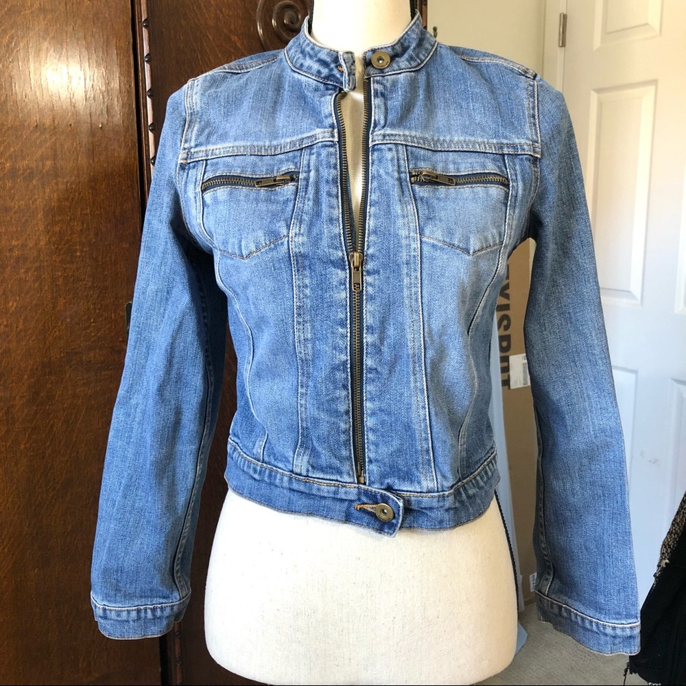 DENIM JEAN JACKET by Forever 21 Sz S